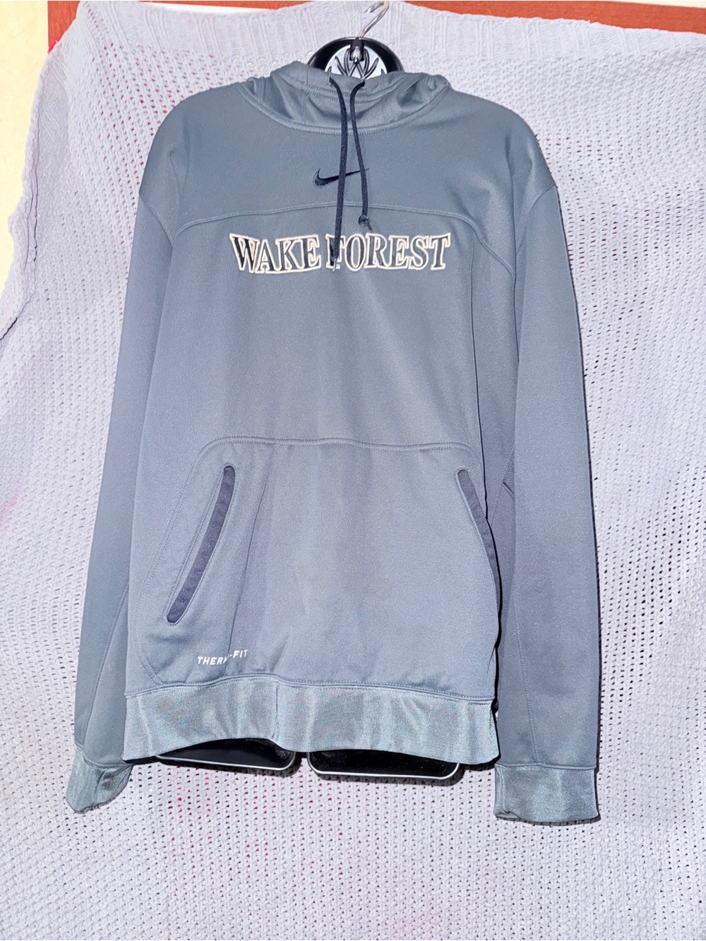 Nike Light Gray Wake Forest Pullover Hoodie